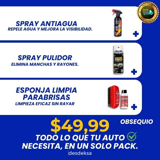 Pack Pro para Autos: Limpieza, Comodidad y Seguridad