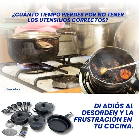Set Premium de Cocina 🍲 Todo lo que Necesitas para Cocinar Mejor