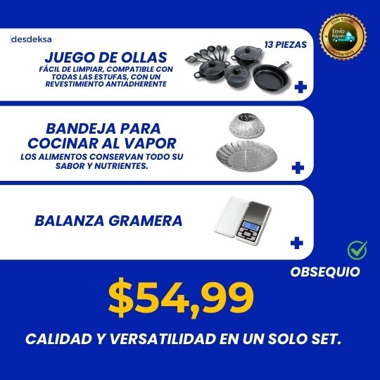Set Premium de Cocina 🍲 Todo lo que Necesitas para Cocinar Mejor