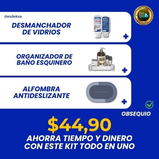 Kit Baño Reluciente: Limpieza, Orden y Seguridad