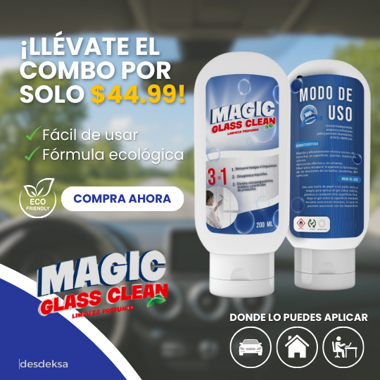 MagicGlass® Desmanchador de Vidrios