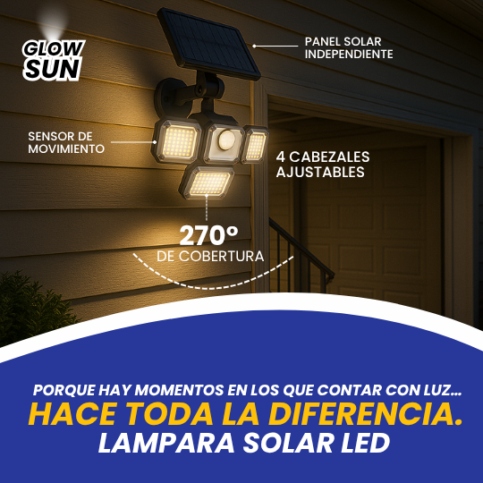 GlowSun™ Lampara Solar LED
