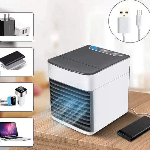 Ambientes Siempre Frescos 🥶 Mini Ventilador Portátil Ultra