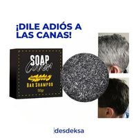 Deja que tu cabello luzca joven 👨🏽‍🦱 Jabon Henna Anti-Canas