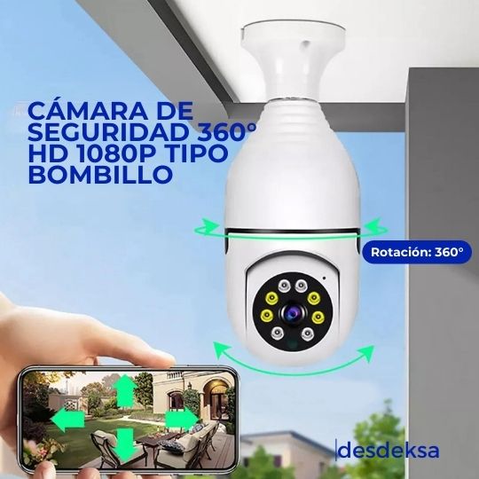 Vigila y protege de los tuyos 👀 Cámara de Seguridad 360°