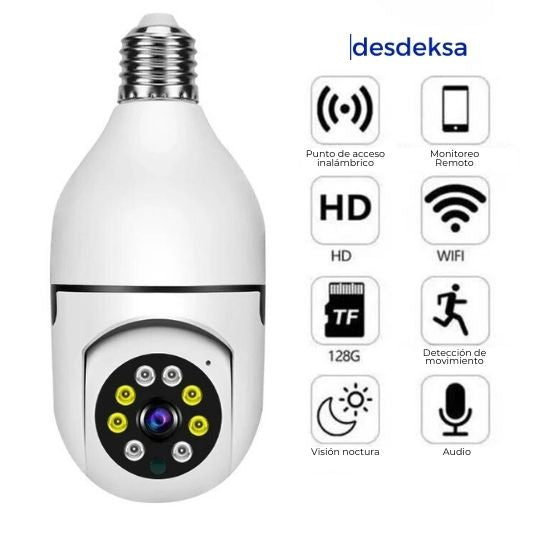 Vigila y protege de los tuyos 👀 Cámara de Seguridad 360°