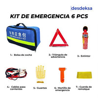 Lleva la Seguridad en Tu Carro 🚗 Kit de Emergencia 6 pcs