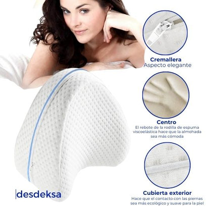 Dale a tu cuerpo el descanso que merece 🛌 Almohada de Apoyo para Piernas y Rodillas