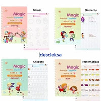 Jugar y aprender sin pantallas es posible 📔 Set de 4 cuadernos de caligrafía