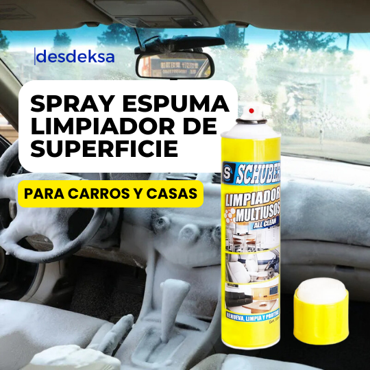 Deja que tu auto luzca impecable 🚗 Espuma limpiadora multiusos en spray