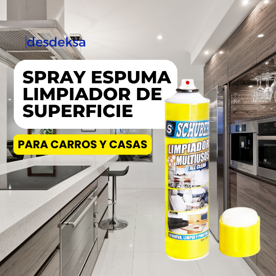 Dile Adiós a la grasa en tu cocina ✨ Espuma limpiadora multiusos en spray