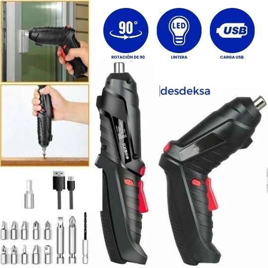 Todo lo que necesitas, en una herramienta 🔩 Drill eléctrico recargable