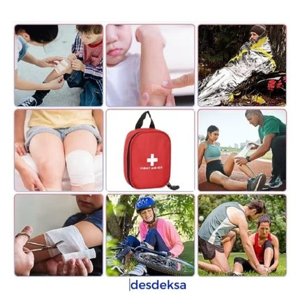 Tu Seguridad en Cualquier Momento ⚕️ Kit de primeros auxilios de 46 piezas