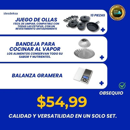 Set Premium de Cocina 🍲 Todo lo que Necesitas para Cocinar Mejor