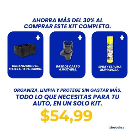 Kit Premium para Automóviles: Orden, Limpieza y Funcionalidad