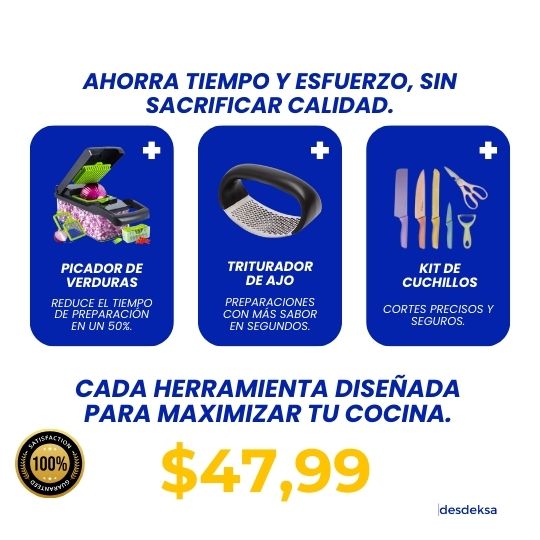 Set Pro de Cocina: Herramientas para Ahorrar Tiempo y Esfuerzo