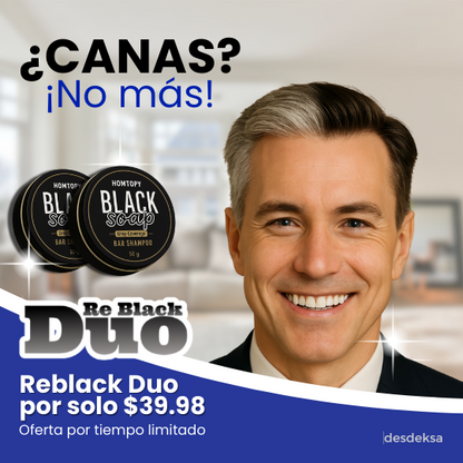 ReBlack® Duo Jabon henna anticanas