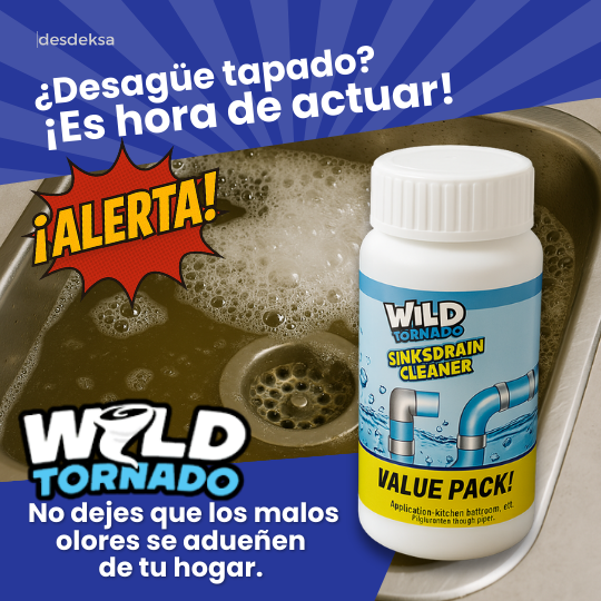 WildTornado® Destapa cañerias tornado en polvo