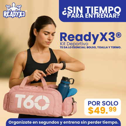ReadyX3® Kit Deportivo, Muévete como  quieres, entrena donde quieras