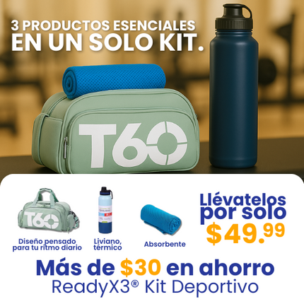 ReadyX3® Kit Deportivo, Muévete como  quieres, entrena donde quieras