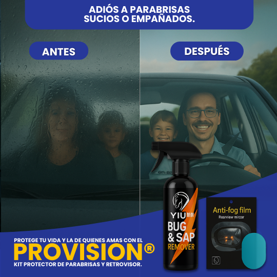 ProVision® "Kit Protector Para  Parabrisas y Retrovisor.