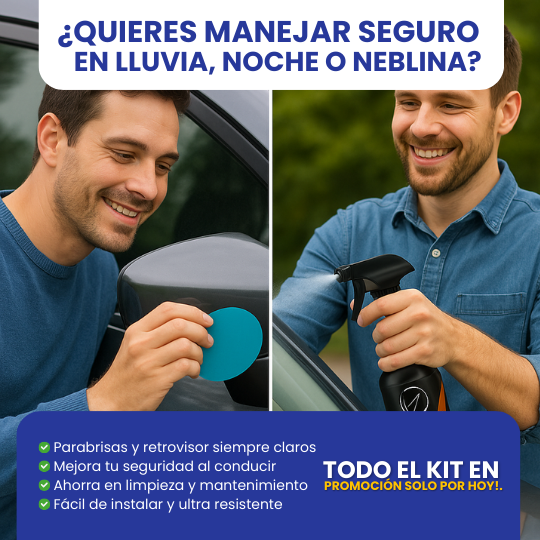 ProVision® "Kit Protector Para  Parabrisas y Retrovisor.