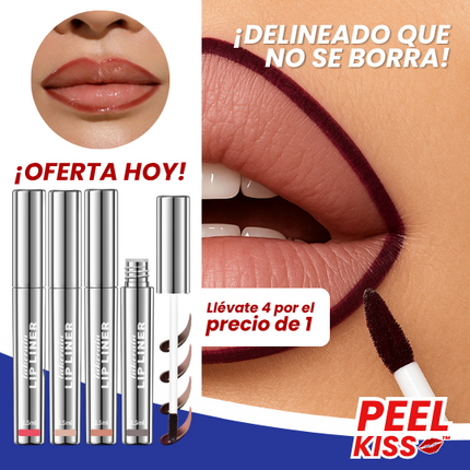 PeelKiss™ 4 Delineadores de Labios de Larga Duración Labios Perfectos Todo el Día Sin Retoques. 🎁 en Oferta Hoy