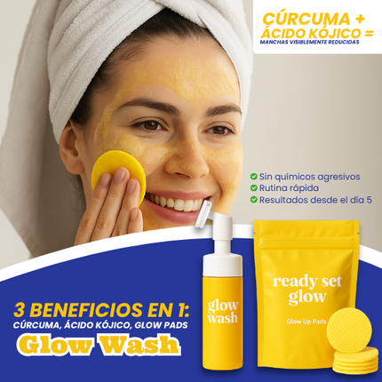 SkinGlow™ Set aclarante a base de cúrcuma y ácido kójico, Elimina manchas visibles desde el 5to día