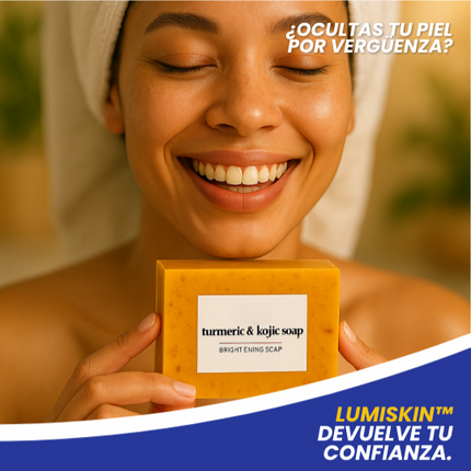 LumiSkin™ Jabón de curcuma y Acido Kojico, Adios manchas oscura, Adios Acné