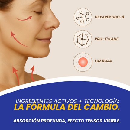 RenuevaDuo™ Crema Reafirmante para Cuello Más Contorno de Ojos, Rejuvenece Visiblemente tu cuello y mirada desde el primer uso.