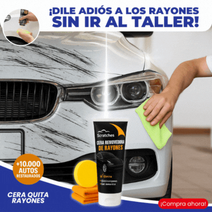 Scratches™ Cera Quita rayones | Elimina 93 % de los arañazos del auto en solo 60 segundos