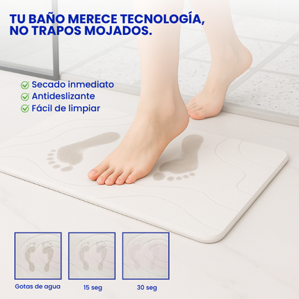 Stonemat™ Alfombra de baño de piedra que seca en 3 segundos, evita caídas y gérmenes