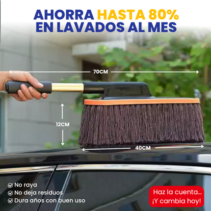 CarDuster™ Plumero para auto con hilos de algodón encerados y mango extensible