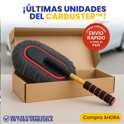 CarDuster™ Plumero para auto con hilos de algodón encerados y mango extensible