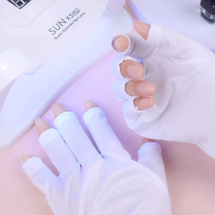 Evita Manchas en Tus Manos 💅 Guantes de Protección Lampara UV