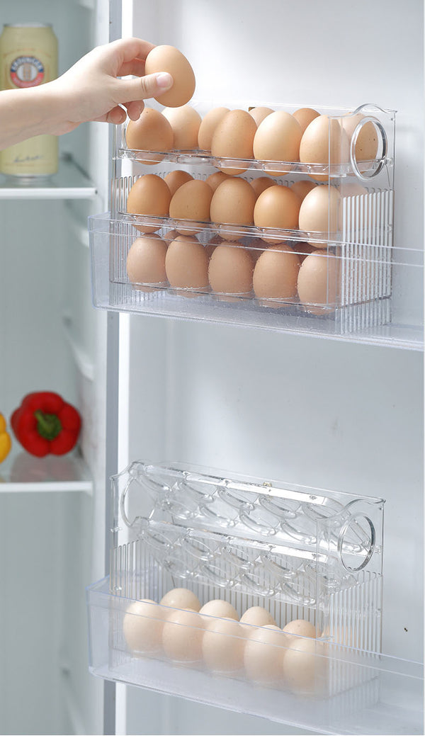 Mantén tu Nevera y Cocina Organizada 🫡 Organizador de Huevos