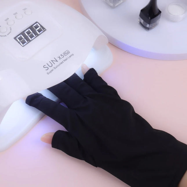Evita Manchas en Tus Manos 💅 Guantes de Protección Lampara UV